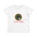 Camiseta mujer algodon medio - Blanco - Camiseta «Mos veim» rosa Camiseta mujer algodon medio - Blanco - Camiseta «Mos veim» rosa