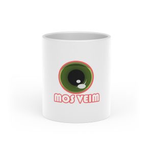 Taza con asa de corazon - Blanco - Camiseta «Mos veim» rosa