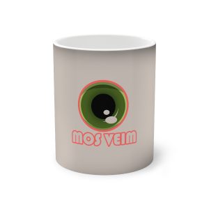 Taza magica que cambia de color - Negro - Camiseta «Mos veim» rosa