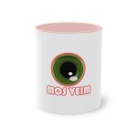 Taza bicolor - Rosa - Camiseta «Mos veim» rosa