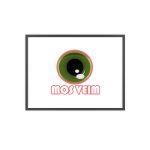 Poster con marco de madera - Marco negro - Camiseta «Mos veim» rosa