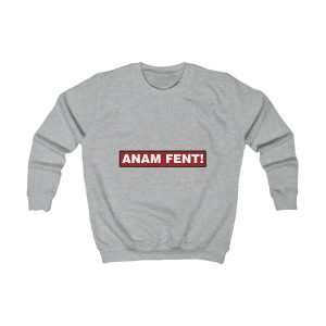 Sudadera infantil - Gris jaspeado claro - Camiseta «ANAM FENT!»
