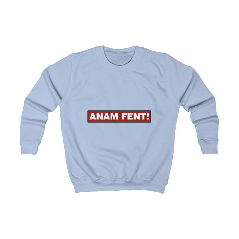 Sudadera infantil - Azul cielo - Camiseta «ANAM FENT!»