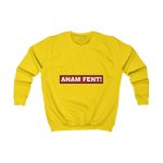 Sudadera infantil - Amarillo sol - Camiseta «ANAM FENT!» Sudadera infantil - Amarillo sol - Camiseta «ANAM FENT!»