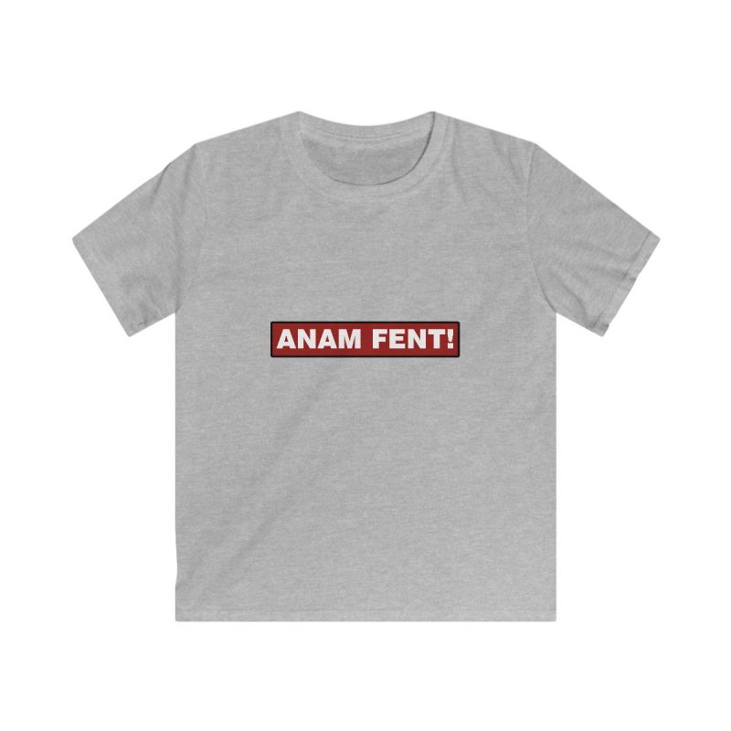 Camiseta infantil Softstyle - Gris deportivo - Camiseta «ANAM FENT!»
