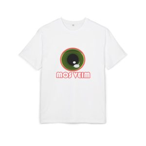 Camiseta oversize gruesa - Blanco - Camiseta «Mos veim» rosa