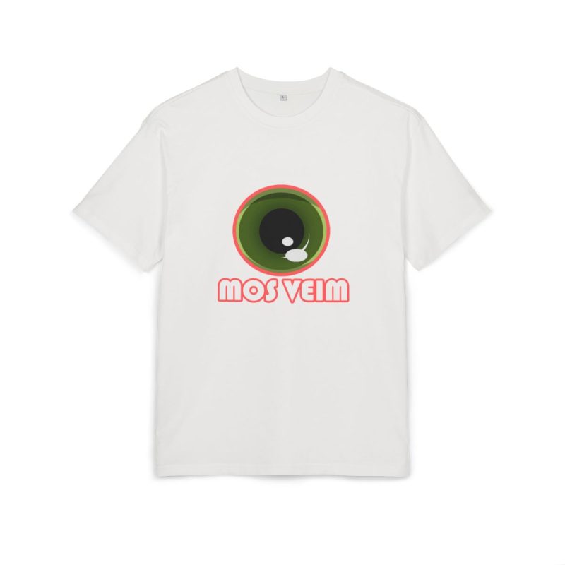 Camiseta oversize gruesa - Blanco puro - Camiseta «Mos veim» rosa
