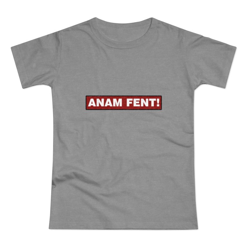Camiseta mujer punto liso - Gris deportivo jaspeado - Camiseta «ANAM FENT!»