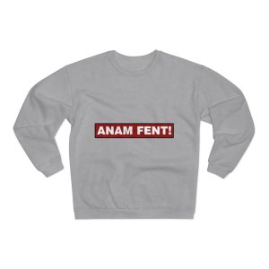 Sudadera cuello redondo premium - Gris jaspeado claro - Camiseta «ANAM FENT!»