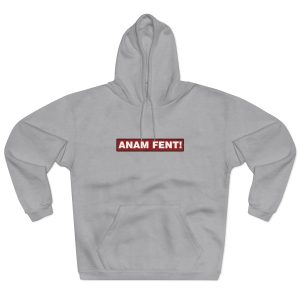 Sudadera con capucha cerrada - Gris jaspeado claro - Camiseta «ANAM FENT!»