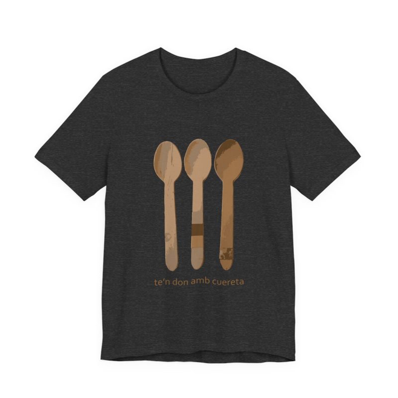 Camiseta jersey manga corta - Gris antracita jaspeado - Cuereta