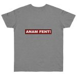 Camiseta punto liso - Gris deportivo jaspeado - Camiseta «ANAM FENT!» Camiseta punto liso - Gris deportivo jaspeado - Camiseta «ANAM FENT!»