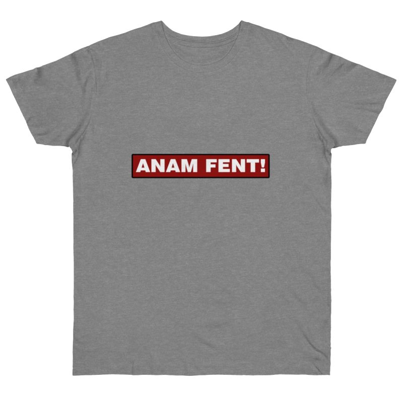 Camiseta punto liso - Gris deportivo jaspeado - Camiseta «ANAM FENT!»