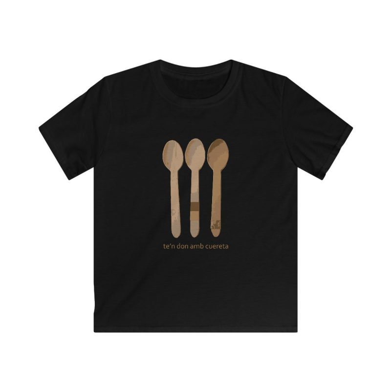 Camiseta infantil Softstyle - Negro - Cuereta