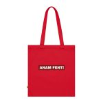 Bolsa de algodon organico - Rojo clasico - Camiseta «ANAM FENT!»
