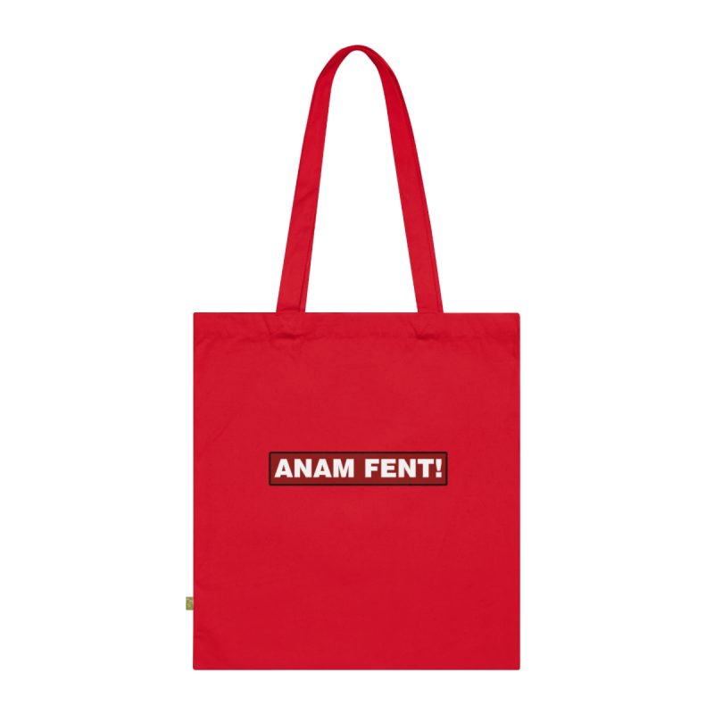 Bolsa de algodon organico - Rojo clasico - Camiseta «ANAM FENT!» Bolsa de algodon organico - Rojo clasico - Camiseta «ANAM FENT!»