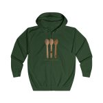 Sudadera con capucha y cremallera - Verde botella - Cuereta