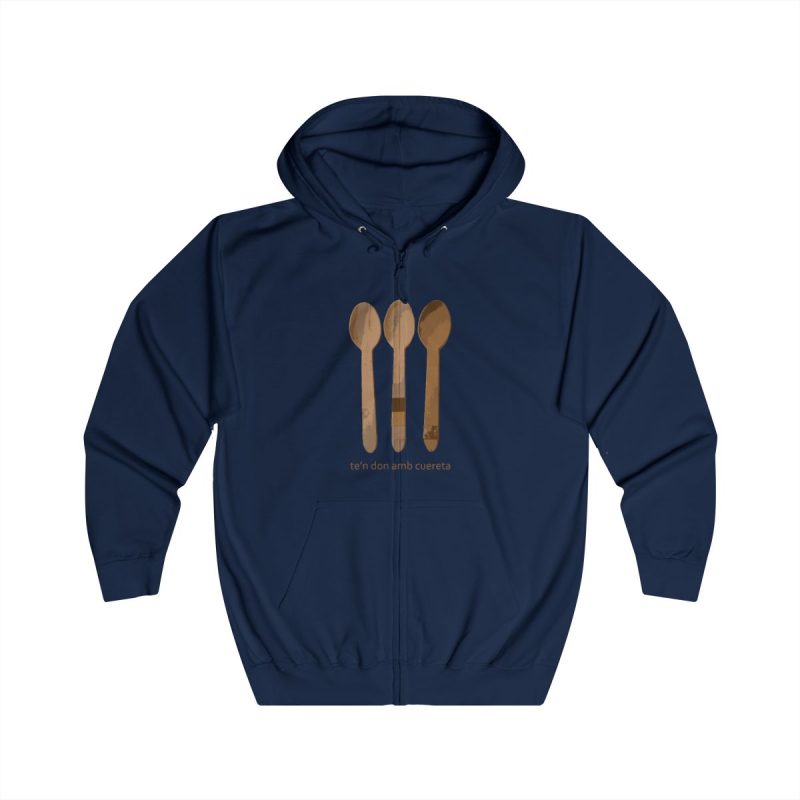 Sudadera con capucha y cremallera - Azul marino Oxford - Cuereta