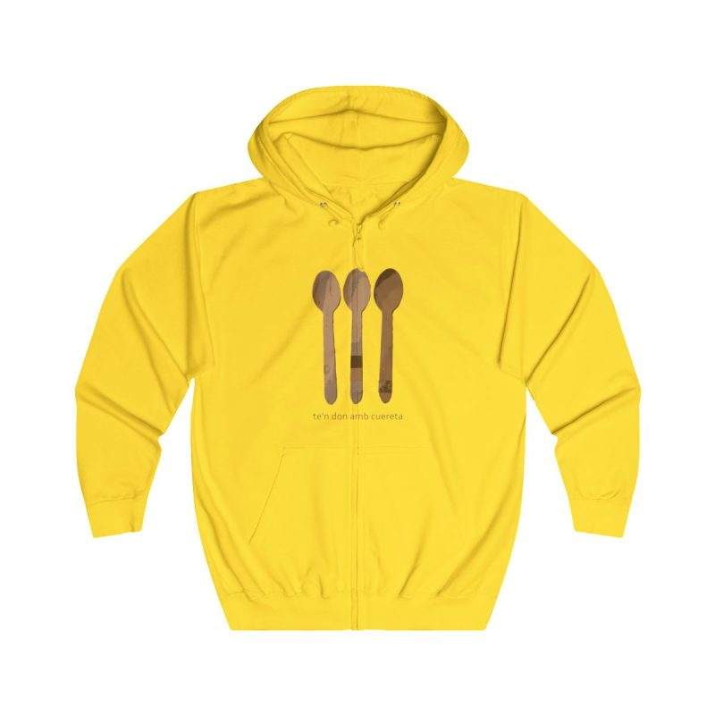 Sudadera con capucha y cremallera - Amarillo sol - Cuereta
