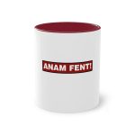 Taza bicolor - Granate - Camiseta «ANAM FENT!» Taza bicolor - Granate - Camiseta «ANAM FENT!»