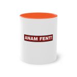 Taza bicolor - Naranja - Camiseta «ANAM FENT!» Taza bicolor - Naranja - Camiseta «ANAM FENT!»