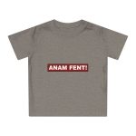 Camiseta de bebe - Gris jaspeado melange - Camiseta «ANAM FENT!»