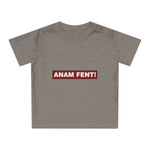 Camiseta de bebe - Gris jaspeado melange - Camiseta «ANAM FENT!»