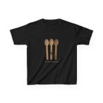 Camiseta infantil algodon grueso - Negro - Cuereta