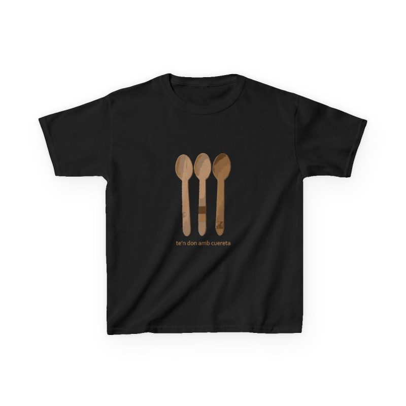 Camiseta infantil algodon grueso - Negro - Cuereta