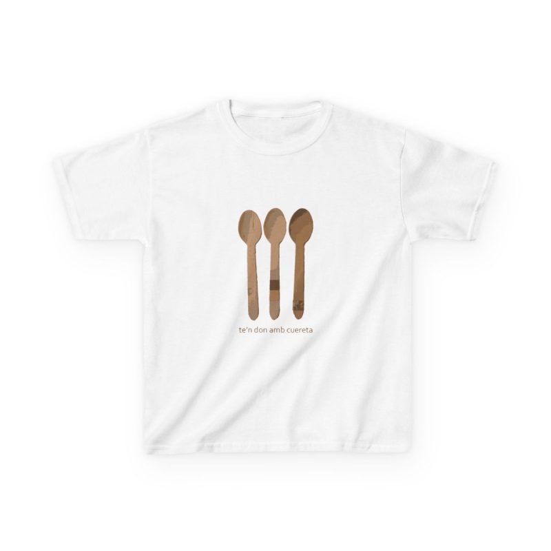 Camiseta infantil algodon grueso - Blanco - Cuereta