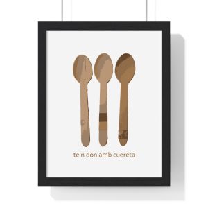 Poster enmarcado vertical - Negro - Cuereta
