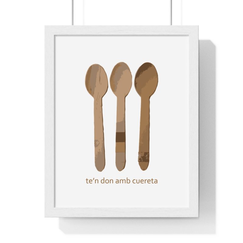 Poster enmarcado vertical - Blanco - Cuereta