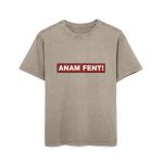 Camiseta oversize lavado acido - Caqui oscuro - Camiseta «ANAM FENT!»
