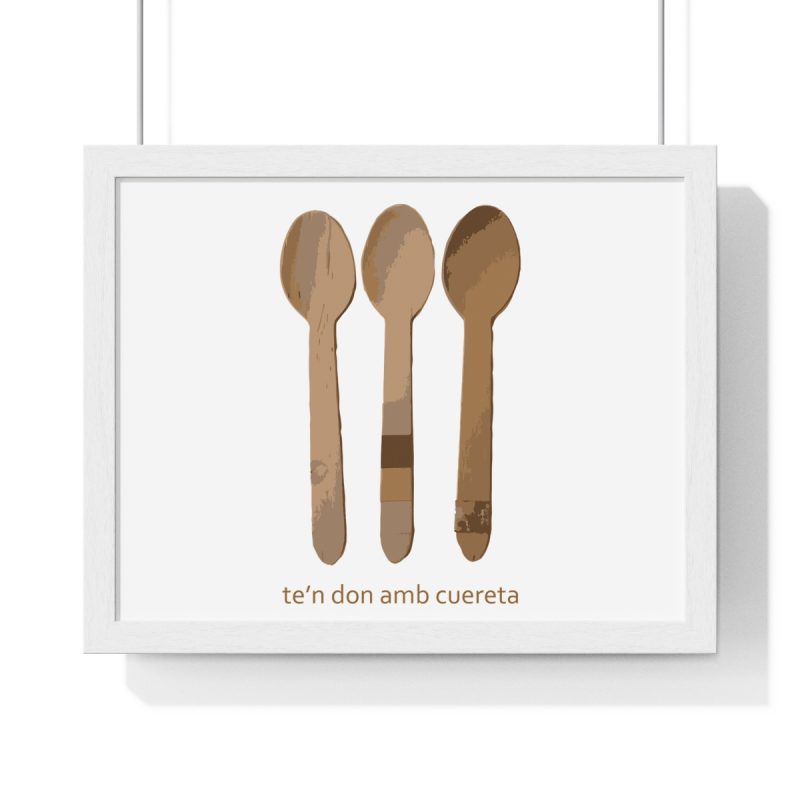 Poster enmarcado horizontal - Blanco - Cuereta