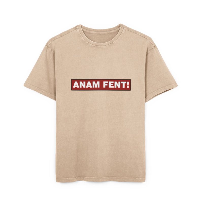 Camiseta oversize lavado acido - Beis - Camiseta «ANAM FENT!»