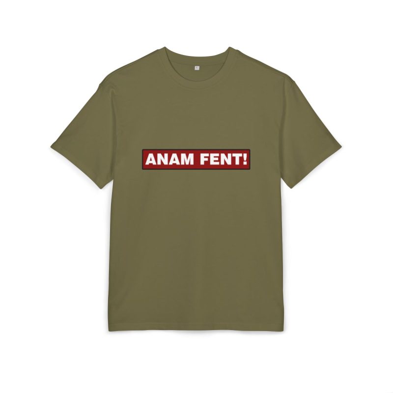 Camiseta oversize gruesa - Verde oliva - Camiseta «ANAM FENT!»
