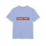 Camiseta oversize gruesa - Azul violeta - Camiseta «ANAM FENT!» Camiseta oversize gruesa - Azul violeta - Camiseta «ANAM FENT!»