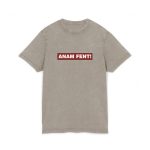 Camiseta lavado acido cuello redondo - Caqui oscuro - Camiseta «ANAM FENT!»