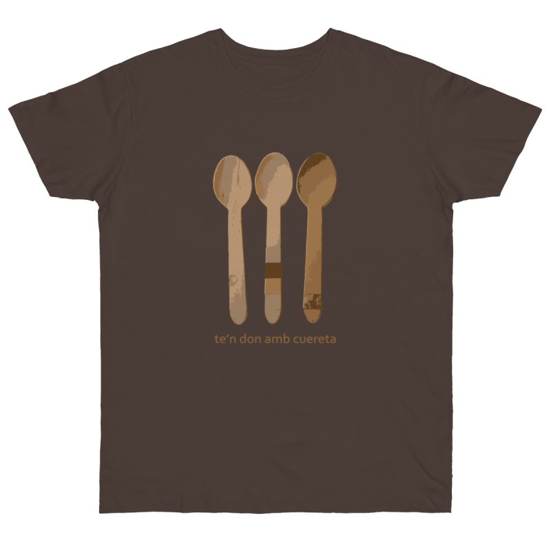 Camiseta punto liso - Marron oso - Cuereta