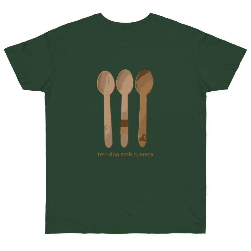 Camiseta punto liso - Verde botella - Cuereta