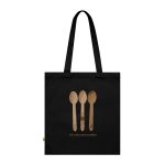 Bolsa de algodon organico - Negro - Cuereta