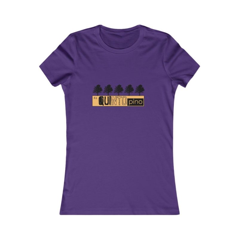 Camiseta mujer Favorite - Morado equipo - Camiseta unisex Quinto Pino Taronja