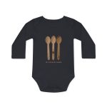 Body bebe manga larga organico - Negro - Cuereta