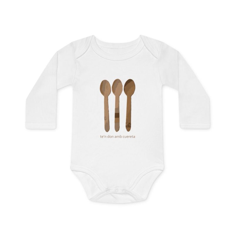 Body bebe manga larga organico - Blanco - Cuereta