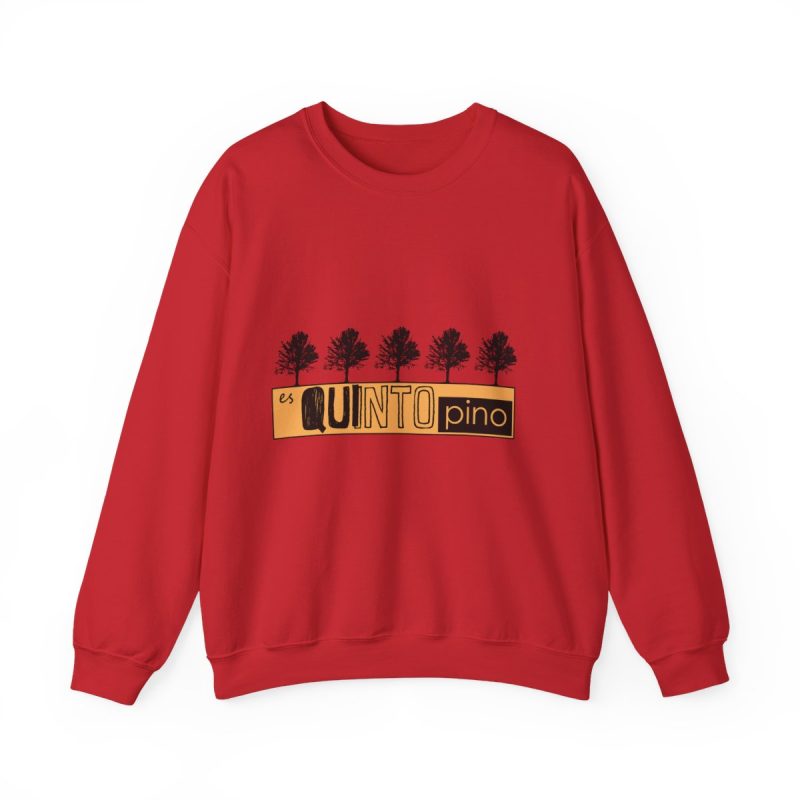 Sudadera cuello redondo - Rojo - Camiseta unisex Quinto Pino Taronja