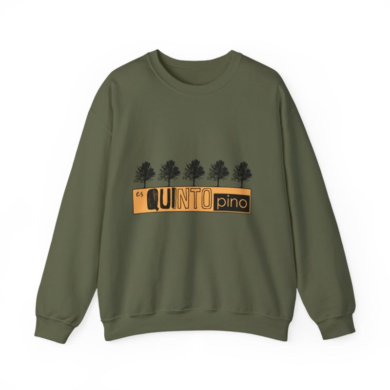 Sudadera cuello redondo - Verde militar - Camiseta unisex Quinto Pino Taronja