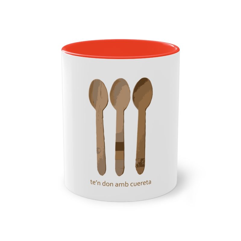 Taza bicolor - Rojo - Cuereta