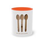 Taza bicolor - Naranja - Cuereta