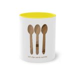 Taza bicolor - Amarillo - Cuereta