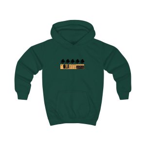 Sudadera con capucha infantil - Verde botella - Camiseta unisex Quinto Pino Taronja